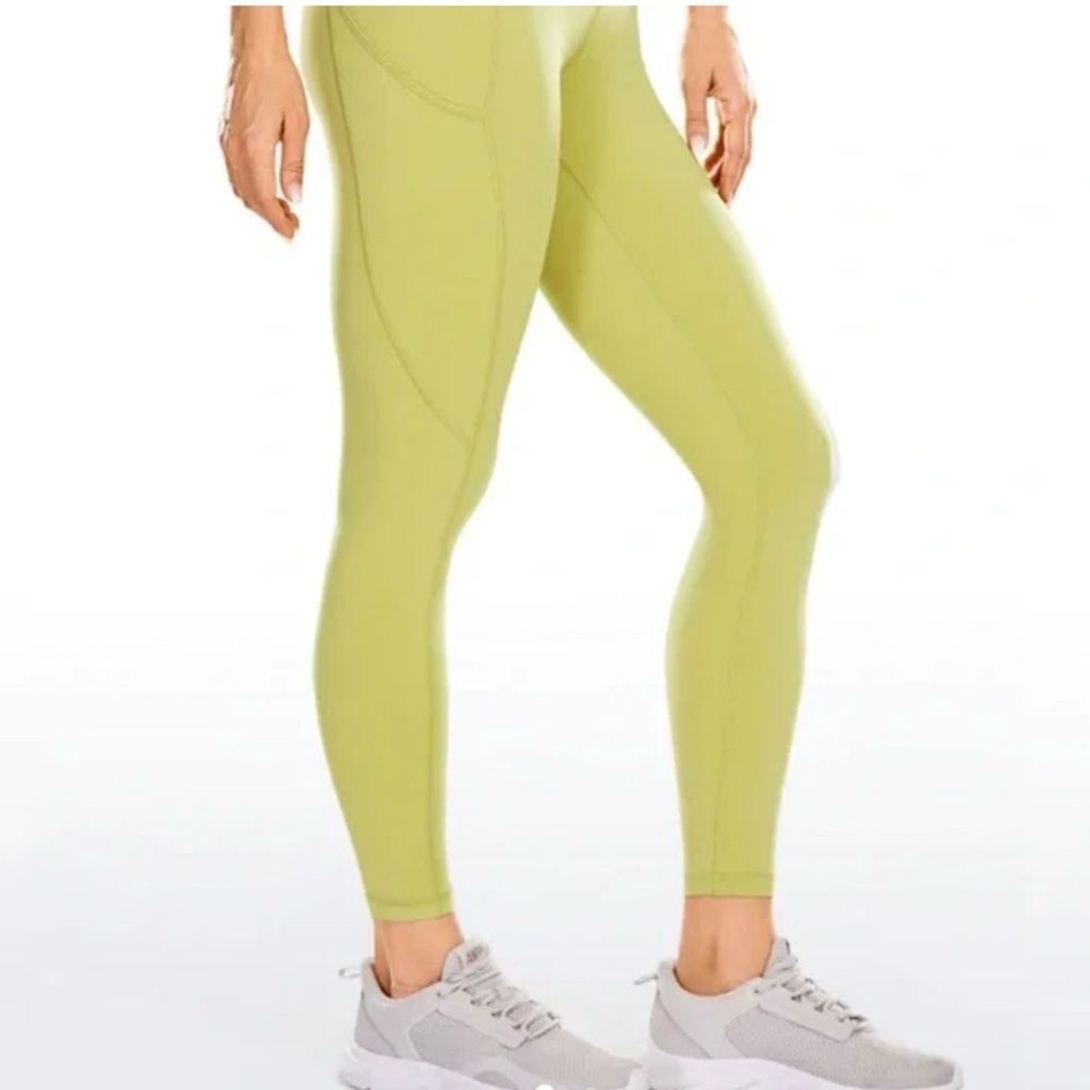 Women’s Crz Yoga Green/Yellow Leggjng Size S